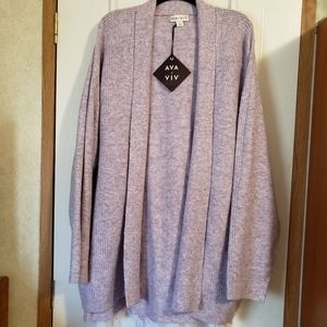 Lavender Cardigan NWT
